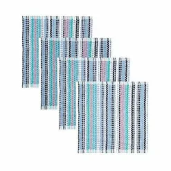 Discount Food Network Awning Stripe Dishcloth 4-Pk. Kitchen Linens