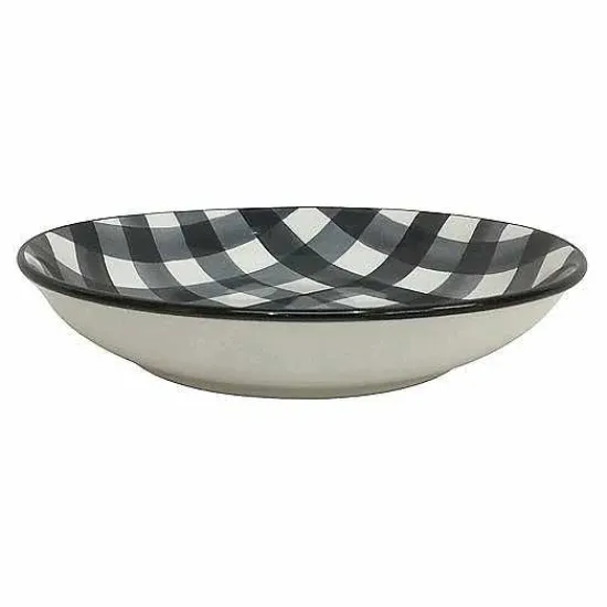 Sale Food Network Buffalo Check Dinner Bowl Dinnerware & Serveware