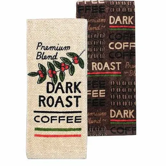 Outlet Food Network Dark Roast Coffee Kitchen Towel 2-Pk. Kitchen Linens