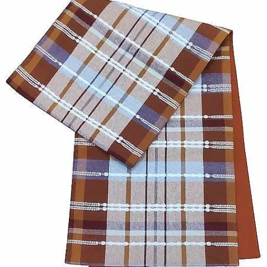 Clearance Food Network Fall Plaid Table Runner 72 Table Linens
