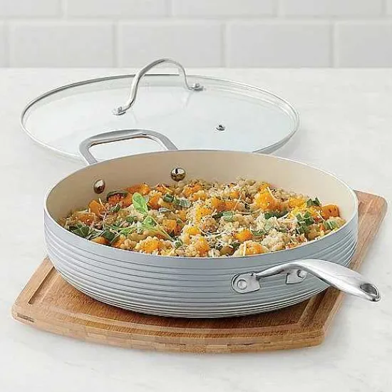 Hot Food Network Farmstead 12-In. Covered Deep Skillet Cookware & Bakeware