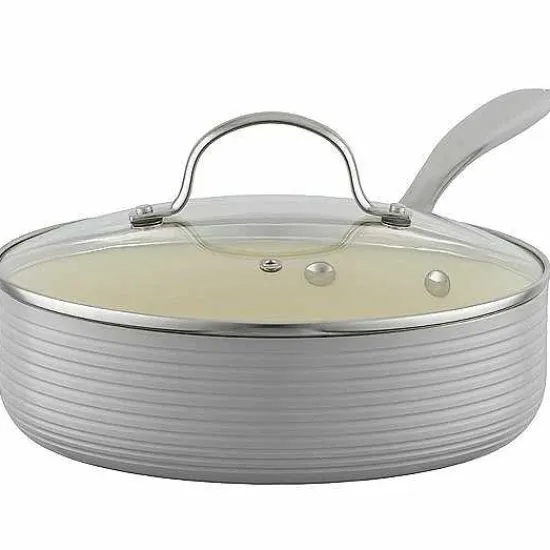 New Food Network Farmstead 14-Pc. Nonstick Ceramic Cookware Set Cookware & Bakeware