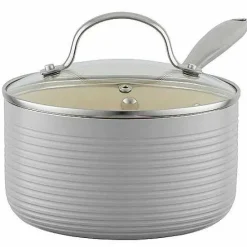 New Food Network Farmstead 14-Pc. Nonstick Ceramic Cookware Set Cookware & Bakeware