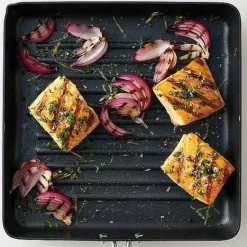 Best Food Network Hard Anodized 10-In. Square Grill Pan Cookware & Bakeware