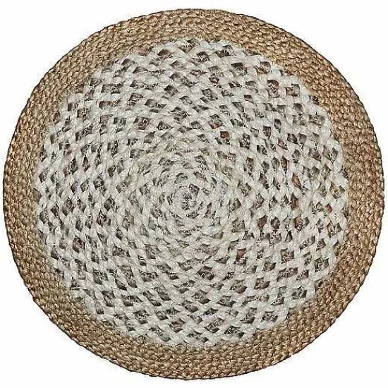 Clearance Food Network Jute Tonal Round Placemat Table Linens