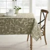 Sale Food Network Khaki Leaves Tablecloth Table Linens