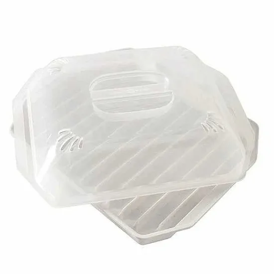 Outlet Food Network Microwave Bacon Tray With Lid Cookware & Bakeware