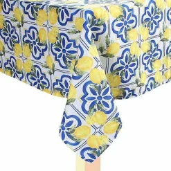Discount Food Network Modern Charm Lemon Tablecloth Table Linens