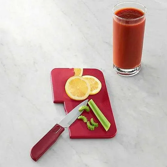 Food Network 2-Pc. Bar Cutting Board & Knife Set Cutlery & Knives
