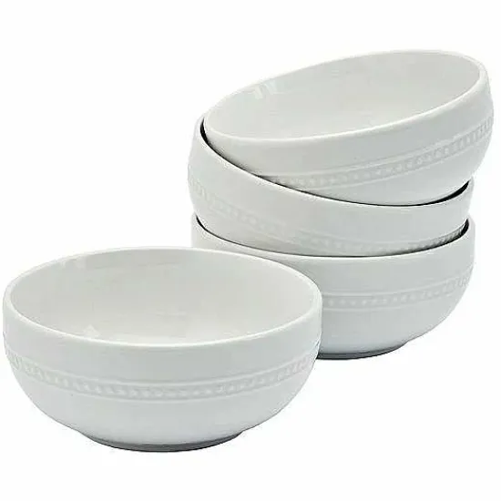 Best Food Network 4-Pc. Beaded Cereal Bowl Set Dinnerware & Serveware