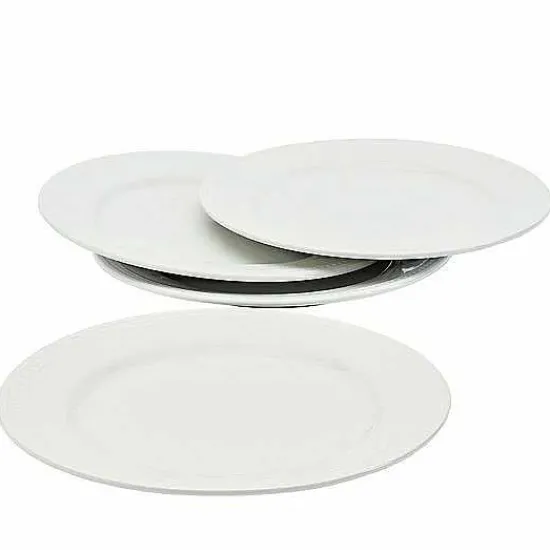 Clearance Food Network 4-Pc. Beaded Dinner Plate Set Dinnerware & Serveware