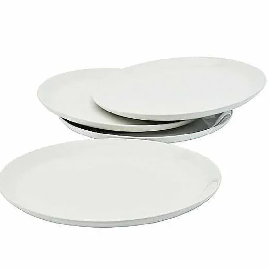 Discount Food Network 4-Pc. Coupe Dinner Plate Set Dinnerware & Serveware