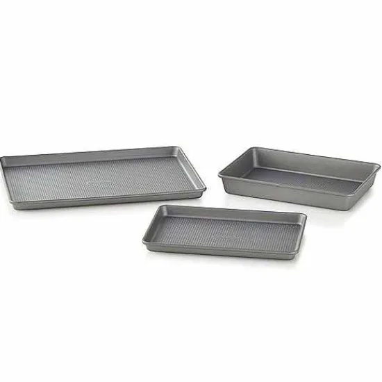 Discount Food Network 3-Pc. Essential Textured Bakeware Set Cookware & Bakeware