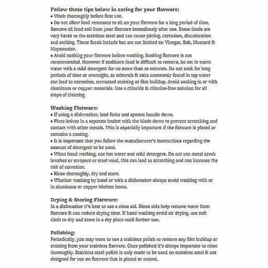 New Food Network 4-Pc. Flat Iron Teaspoon Set Flatware