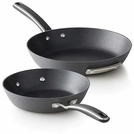 New Food Network 2-Pc. Hard-Anodized Skillet Set Cookware & Bakeware