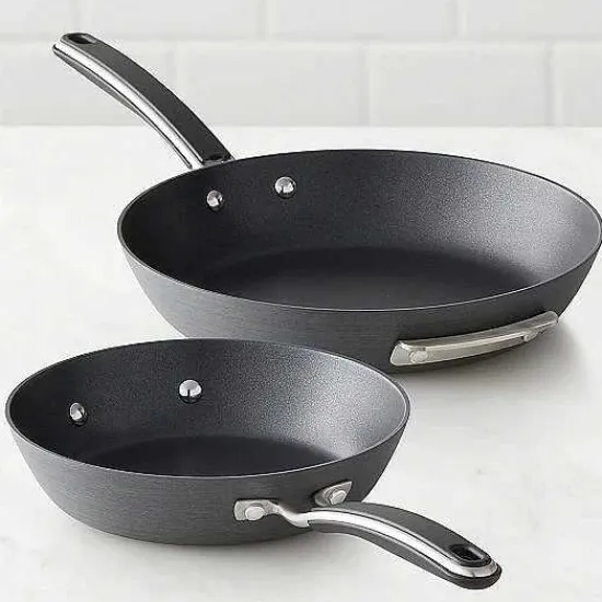 New Food Network 2-Pc. Hard-Anodized Skillet Set Cookware & Bakeware