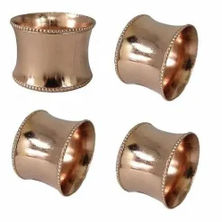 Best Food Network 4-Pc. Metal Napkin Ring Set Table Linens