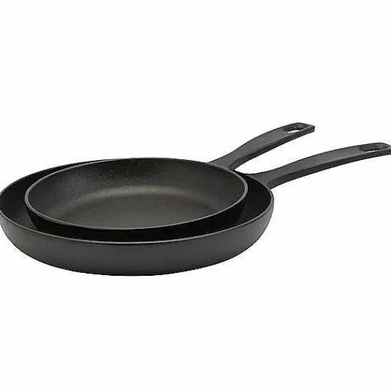 Food Network 2-Pc. Pre-Seasoned Cast-Iron Skillet Set Cookware & Bakeware