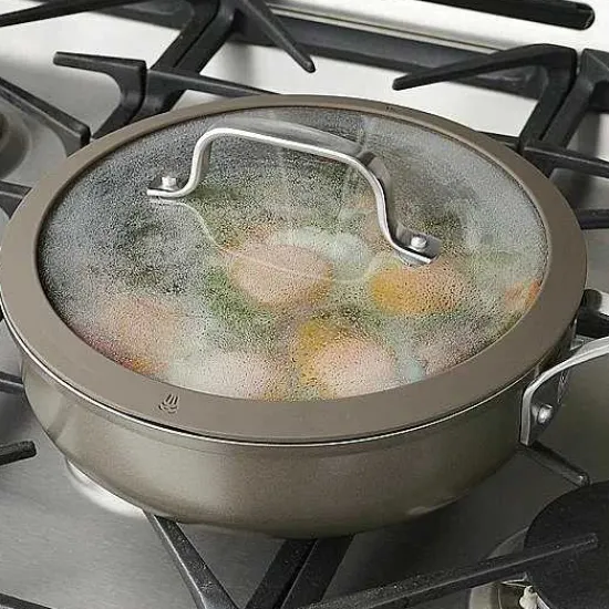 Outlet Food Network 14-Pc. Textured Titanium Nonstick Cookware Set Cookware & Bakeware