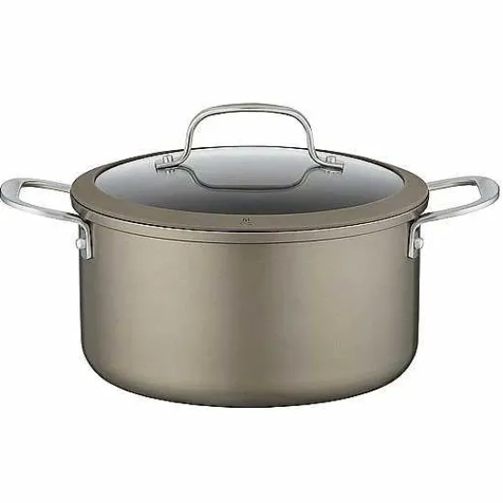 Outlet Food Network 14-Pc. Textured Titanium Nonstick Cookware Set Cookware & Bakeware