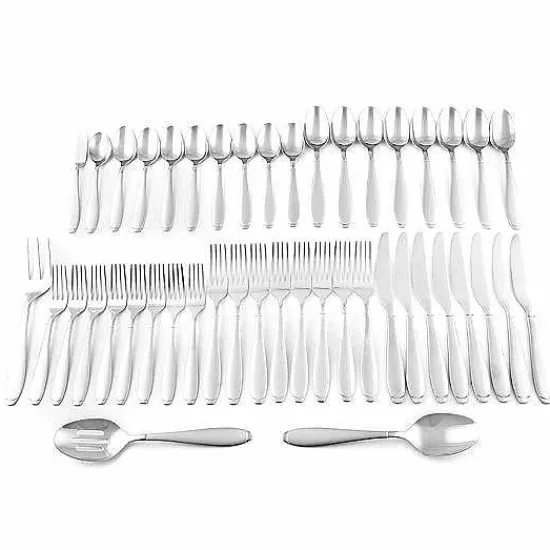 Sale Food Network 45-Piece Eucalyptus Flatware Set Flatware