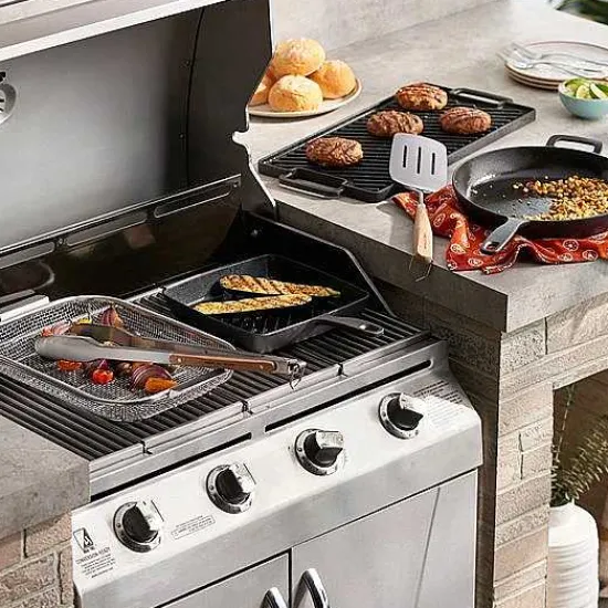 Hot Food Network Pre-Seasoned Cast-Iron Skillet Cookware & Bakeware