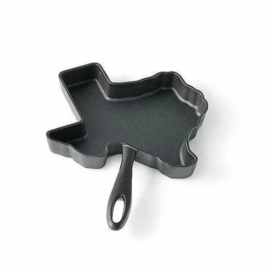 Discount Food Network Pre-Seasoned Cast-Iron Texas Skillet Cookware & Bakeware