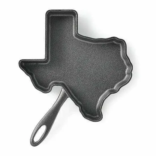 Discount Food Network Pre-Seasoned Cast-Iron Texas Skillet Cookware & Bakeware
