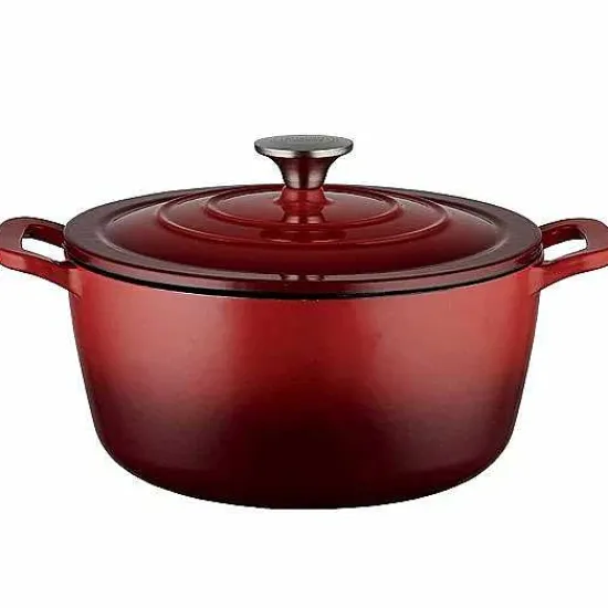 New Food Network 5-Qt. Enameled Cast-Iron Dutch Oven Cookware & Bakeware