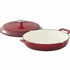 Outlet Food Network 3.5-Qt. Enameled Cast-Iron Braiser With Lid Cookware & Bakeware