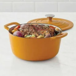 Clearance Food Network 5-Qt. Enameled Cast-Iron Dutch Oven Cookware & Bakeware