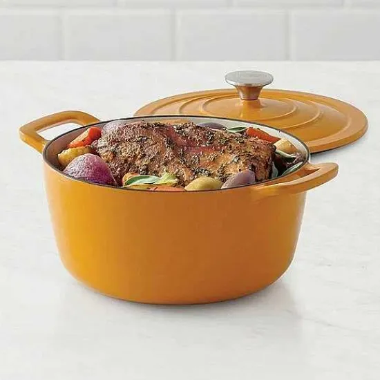 Clearance Food Network 5-Qt. Enameled Cast-Iron Dutch Oven Cookware & Bakeware