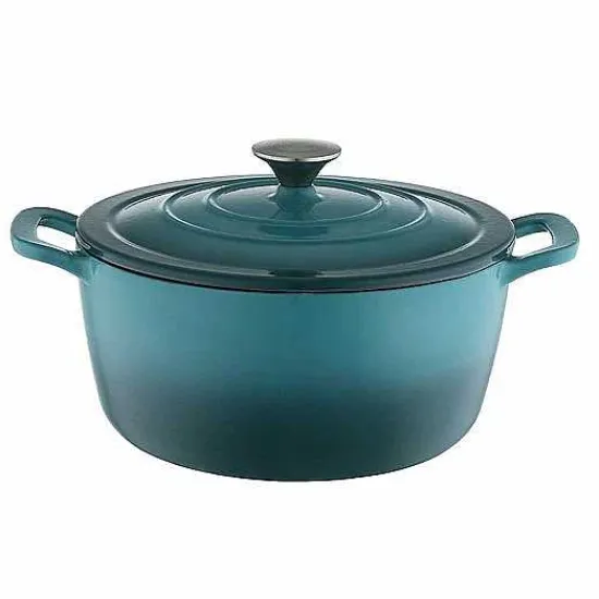 Clearance Food Network 3.5-Qt. Ombre Enameled Cast-Iron Dutch Oven Cookware & Bakeware