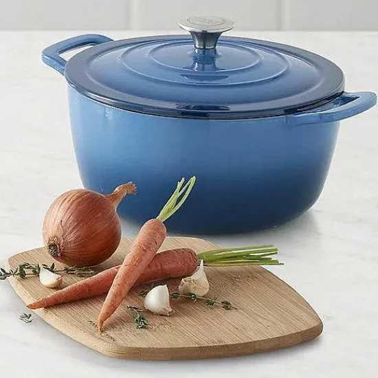 Clearance Food Network 3.5-Qt. Ombre Enameled Cast-Iron Dutch Oven Cookware & Bakeware