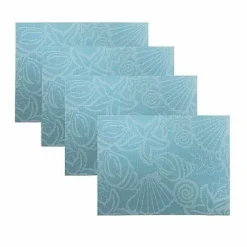 Outlet Food Network Seaside Vinyl Placemat 4-Pk. Table Linens
