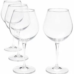 Online Food Network Signature 4-Pc. Crystal Balloon Red Wine Glass Set Drinkware & Glassware
