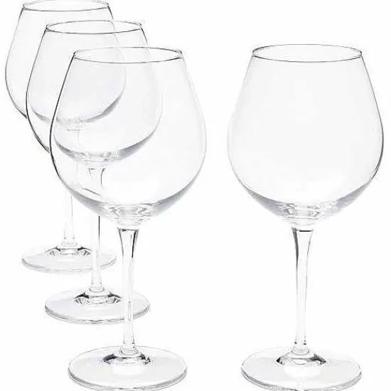 Online Food Network Signature 4-Pc. Crystal Balloon Red Wine Glass Set Drinkware & Glassware