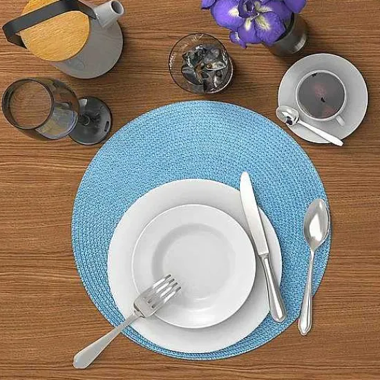 Online Food Network Solid Round Placemat Table Linens