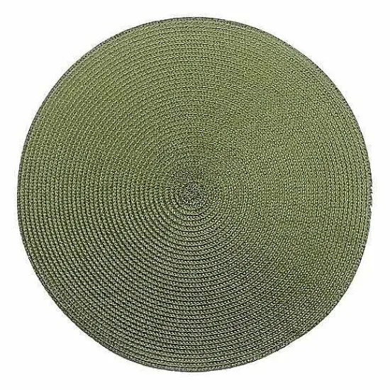 Online Food Network Solid Round Placemat Table Linens