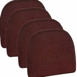 New Food Network The Gripper Awesome Red Chair Pad 4-Pk. Decorative Pillows & Chair Pads