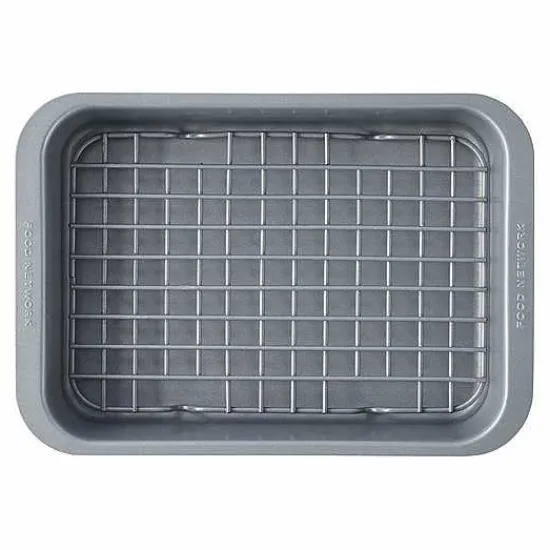 Hot Food Network Toaster Oven Cake Pan & Rack Set Cookware & Bakeware