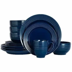 Online Food Network Valencia Indigo 16-Pc. Dinnerware Set Dinnerware & Serveware