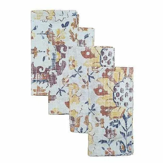 Clearance Food Network Vintage Rug Print Dinner Napkin 4-Pk. Table Linens