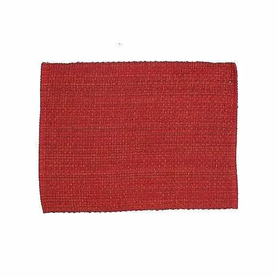 Outlet Food Network Wabash Bordeaux Placemat 4-Pk. Table Linens