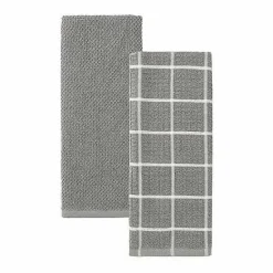 Sale Food Network Windowpane Grid Kitchen Towel 2-Pk. Kitchen Linens